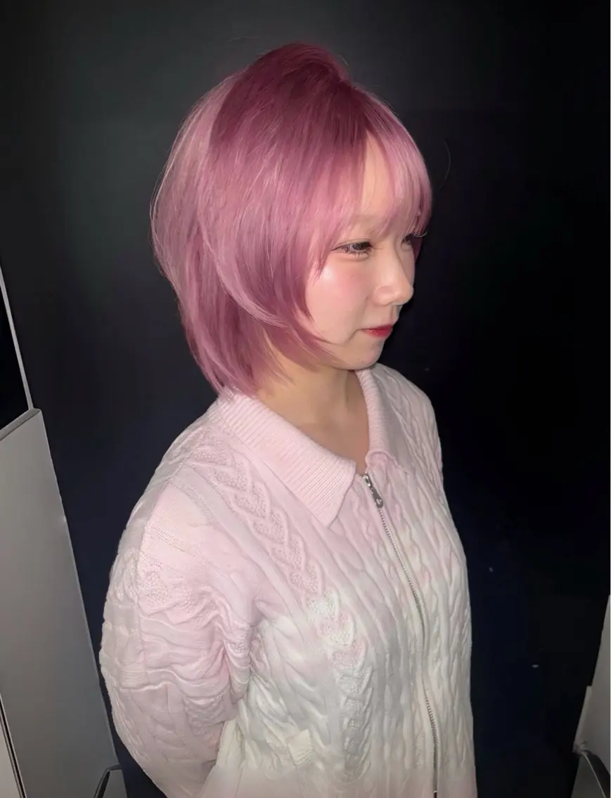 u24【色ムラ補正】リタッチ+透明感ケアカラー+トリートメント🪽☘︎ ‧˚の写真