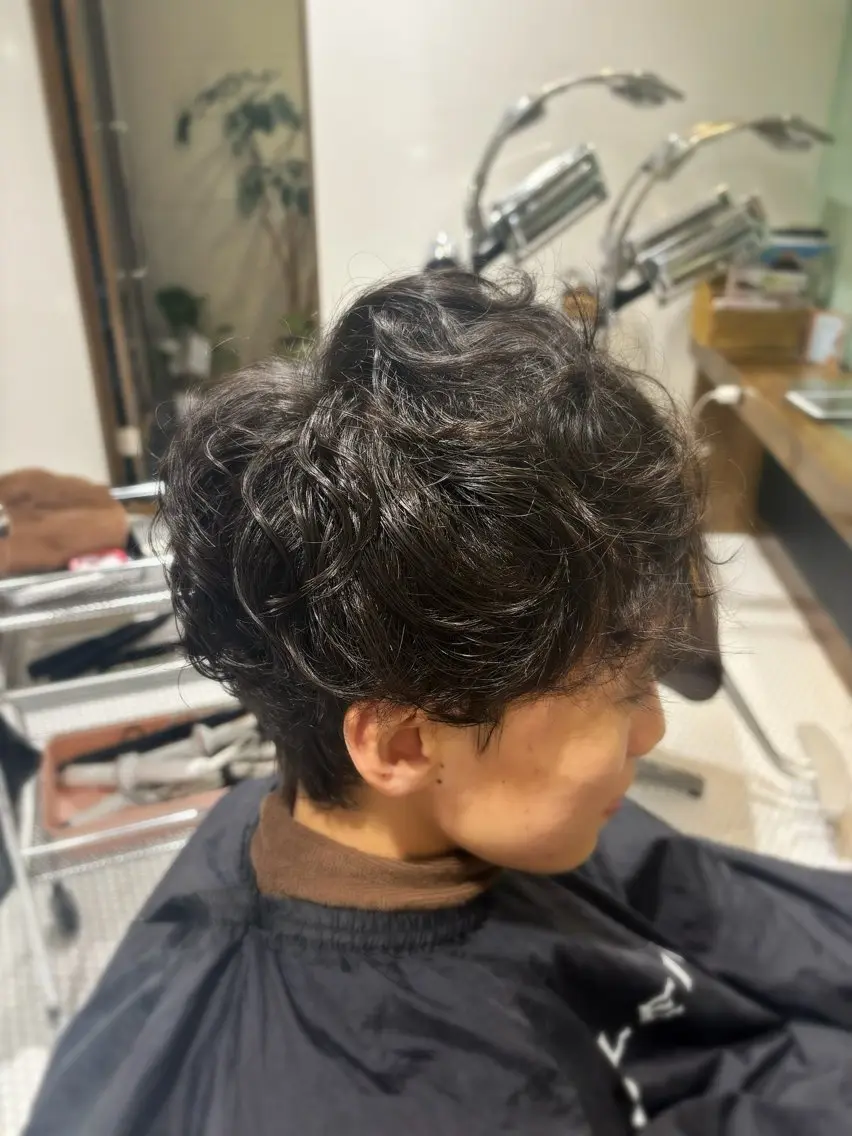 メンズ レイヤーカット/ パーマ⭐️/aikoのヘアスタイル