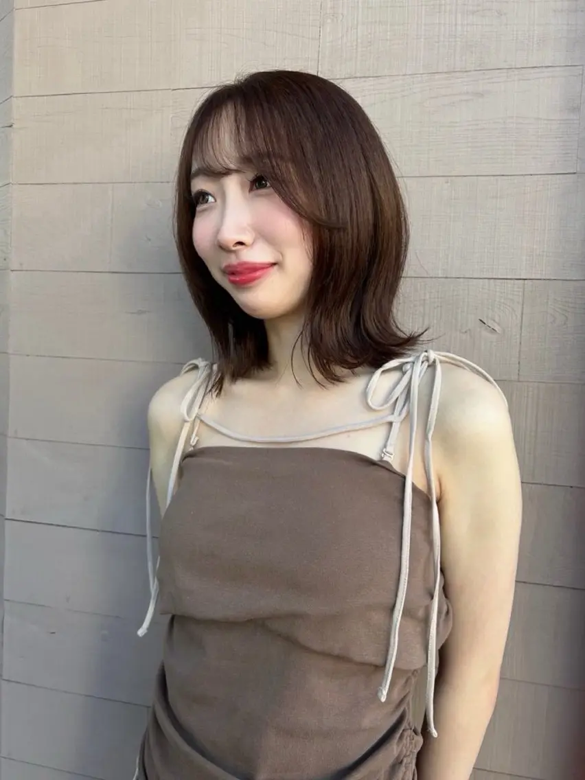 ミディアム ヘアカラー sachi 円山/カラーモデルのヘアスタイル