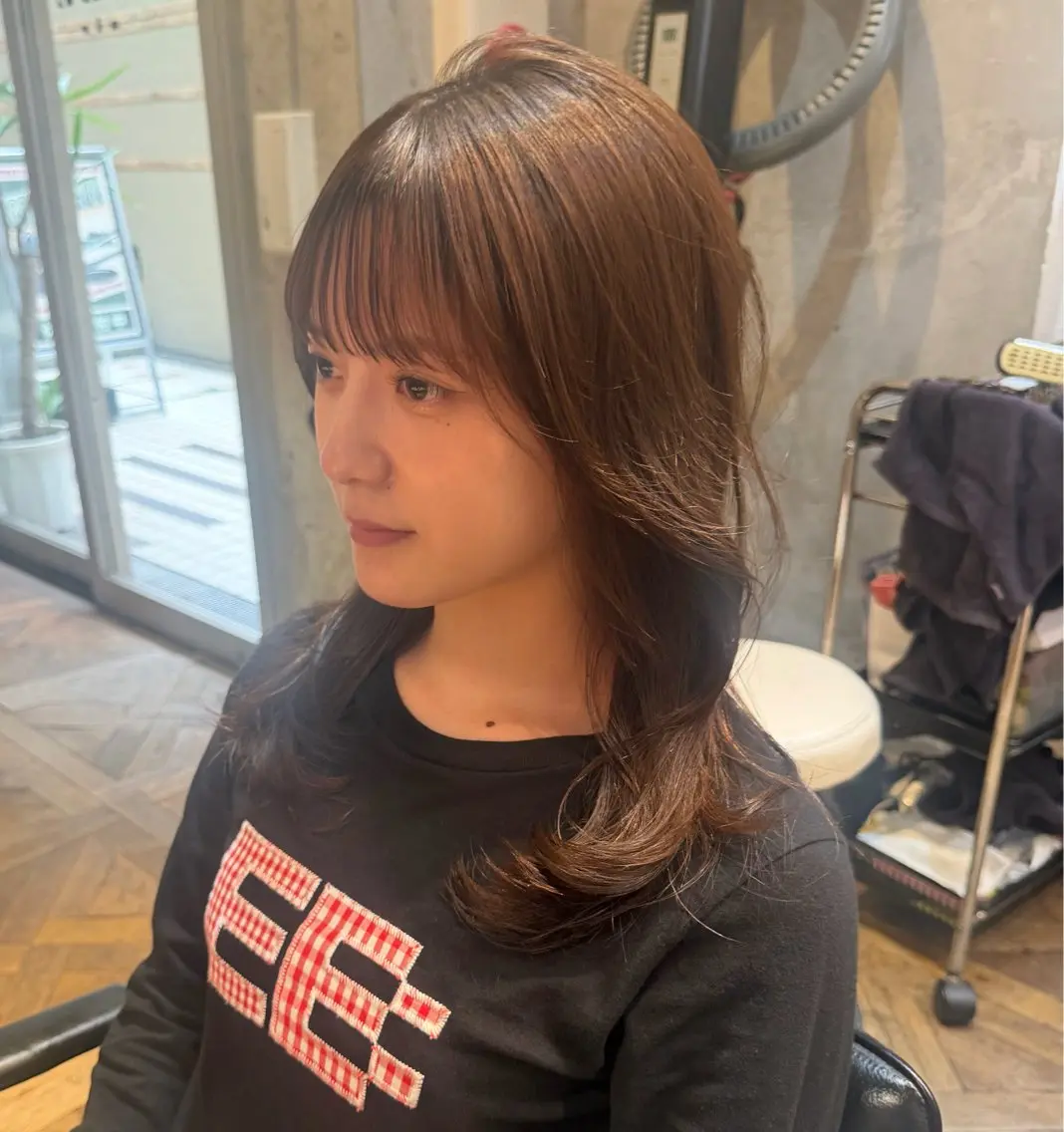 セミロング 顔周りカット 縮毛矯正 カット 縮毛矯正 トリートメント 【代表】 🌟MASA🌟美髪のヘアスタイル