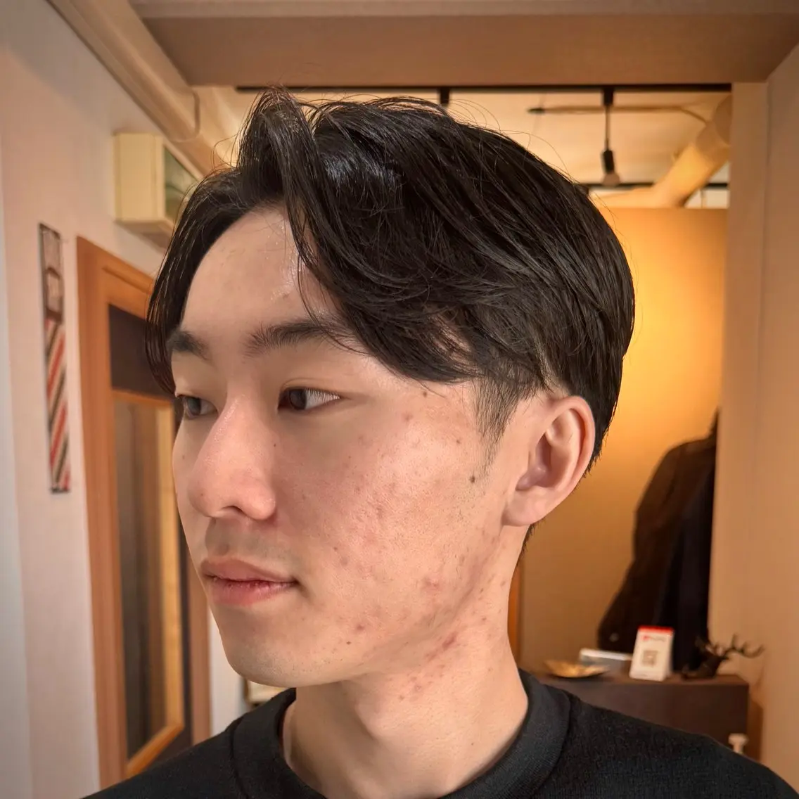 ショート メンズ センターパート ショートヘア カット 立川メンズカット/ メンズパーマ💈三上のヘアスタイル