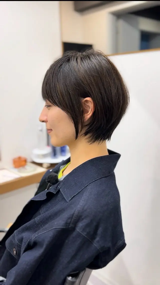 ショート カラー ショートボブ ボブ ショートヘア 表参道【髪質改善】 宮嶋勇太のヘアスタイル