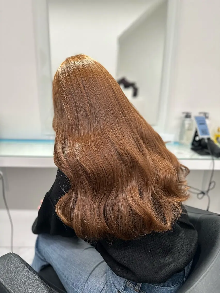 ロング カラー カット ヘアカラー トリートメント ヘッドスパ ヘアセット ❄最強かわいいカラー ❄️MINA❄️のヘアスタイル