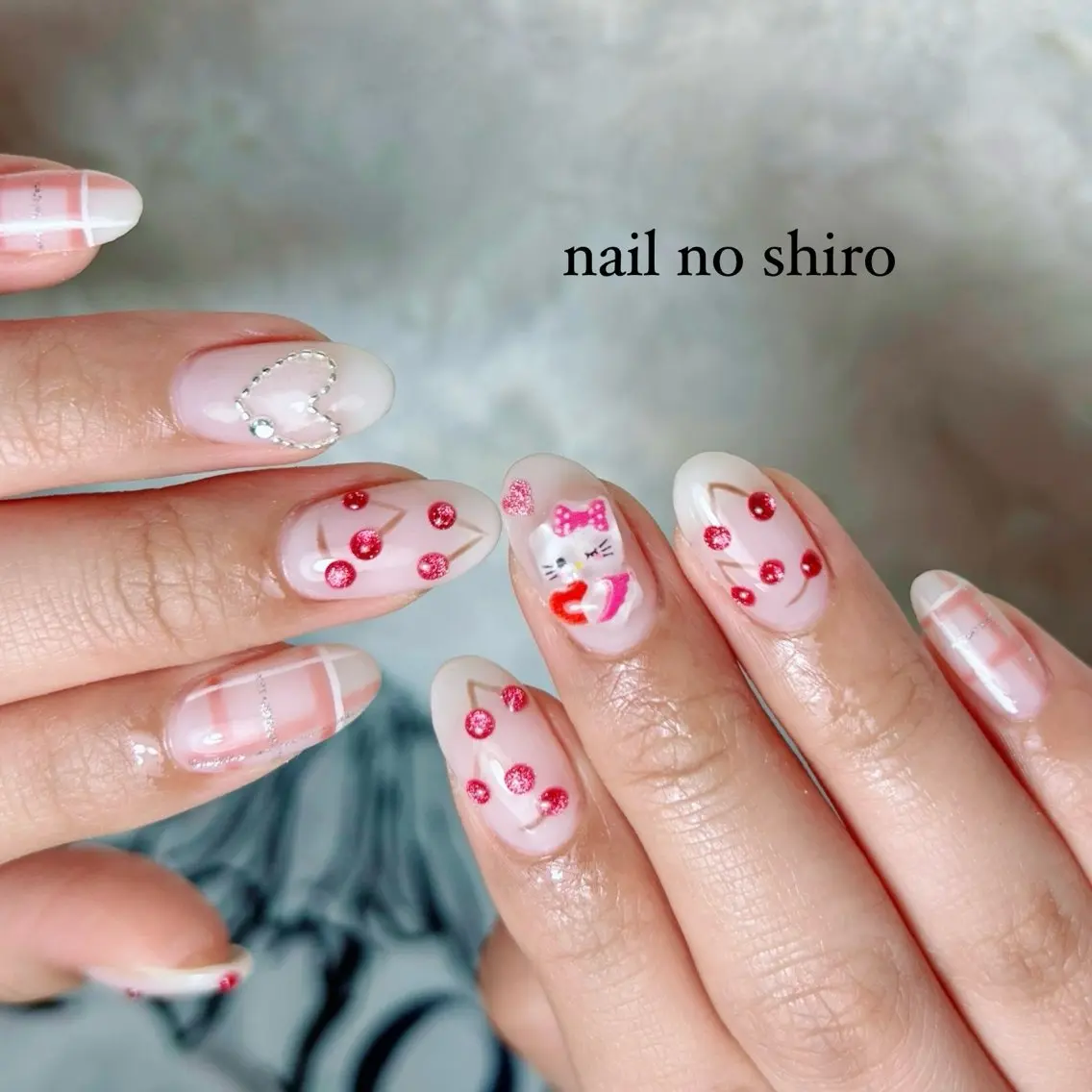 ネイル ピンク ハンドネイル nail no shiro/耳つぼのその他イメージ