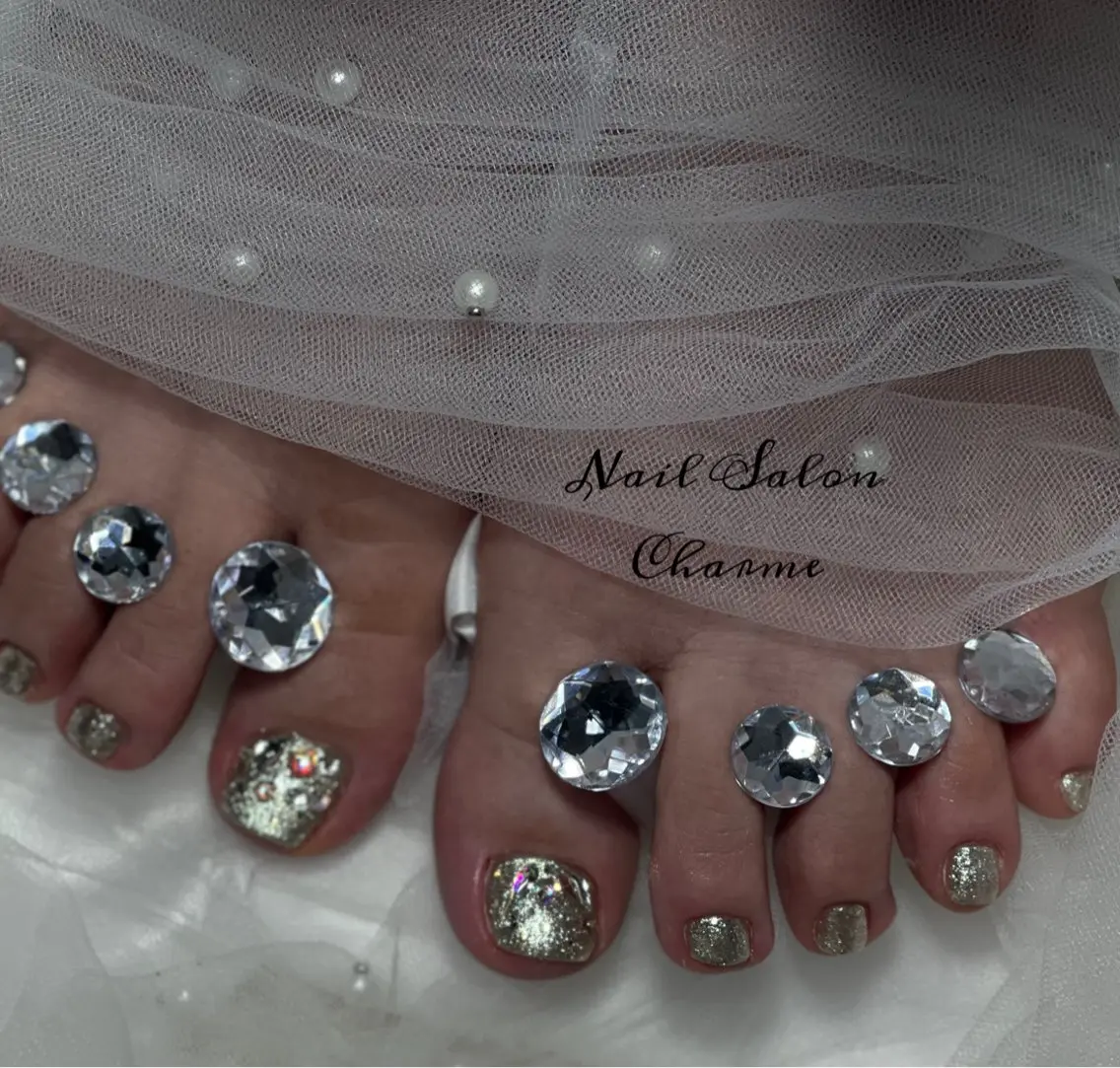 ネイル フットネイル フットネイル NailSalon Charmeのネイルデザイン