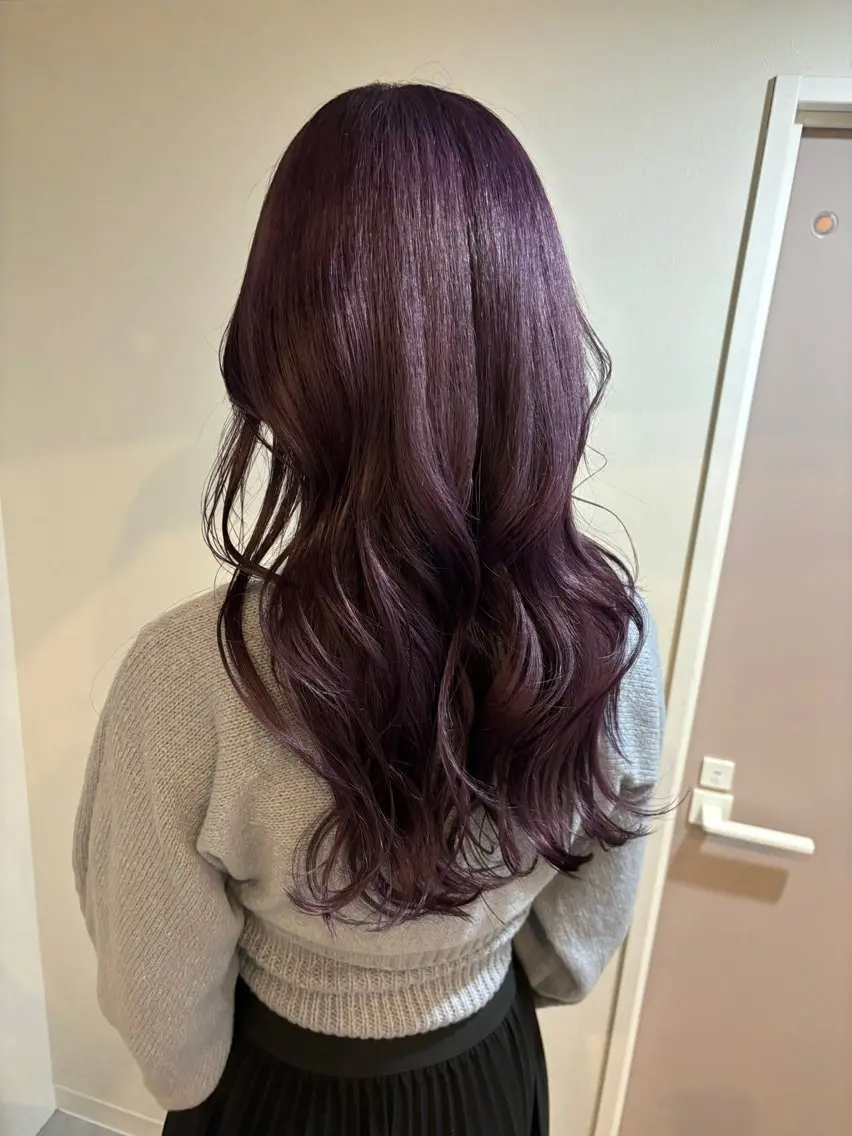 ロング カラー ラベンダーカラー パープルカラー カット ヘアカラー 🩵izu 🩵のヘアスタイル