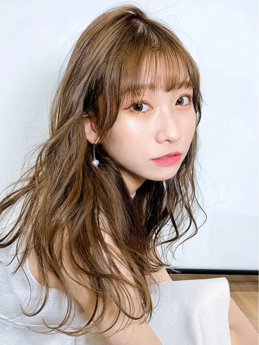 セミロング カラー ACRO 梅田店のヘアスタイル
