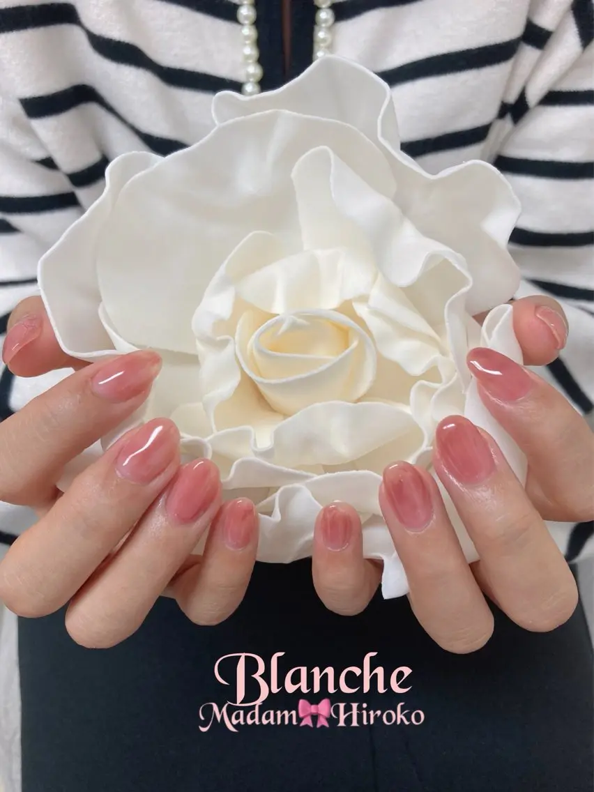 ネイル ニュアンスネイル ピンク Lianネイル 寛子Lianのネイルデザイン