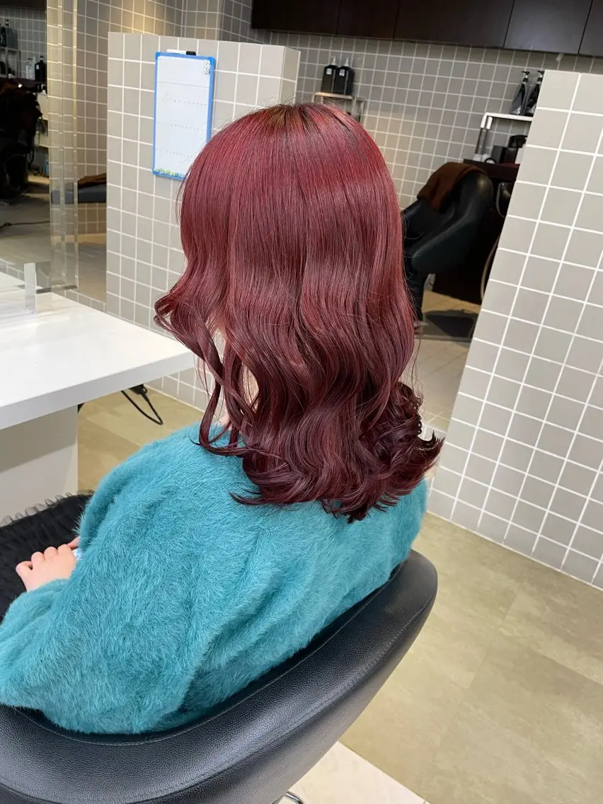 ロング カラー ヘアアレンジ ヘアカラー トリートメント ヘッドスパ 💗横浜美容室 💗HARUNAのヘアスタイル