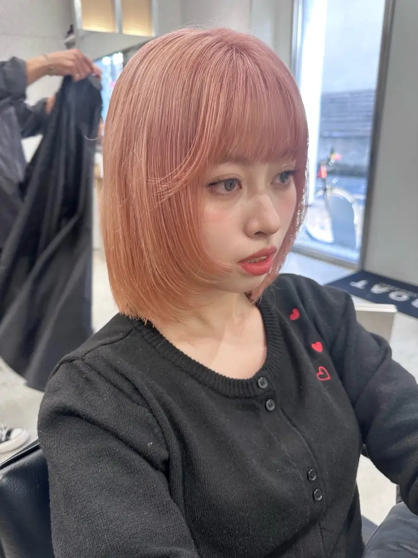 ミディアム ヘアカラー GOAT_茅ヶ崎 キシ サクラのヘアスタイル
