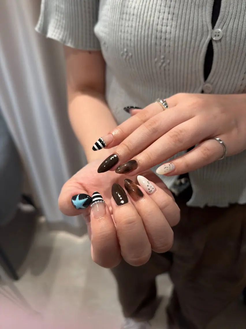 ネイル 韓国ネイル ロングネイル シンプルネイル ワンホンネイル ハンドネイル nailsby kotomiのネイルデザイン