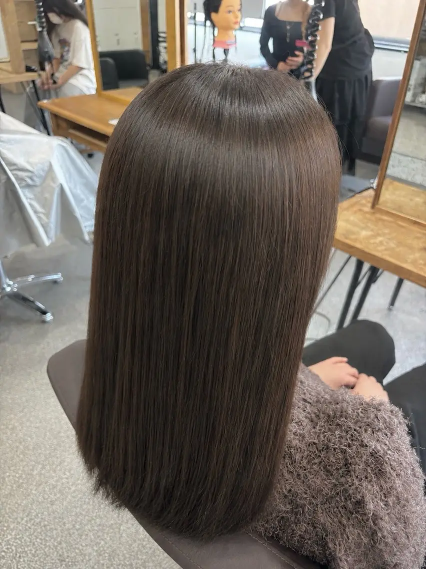 ミディアム カラー ブラウンカラー 透明感カラー オリーブブラウン ヘアカラー 佐野 清良‎🍒♡のヘアスタイル