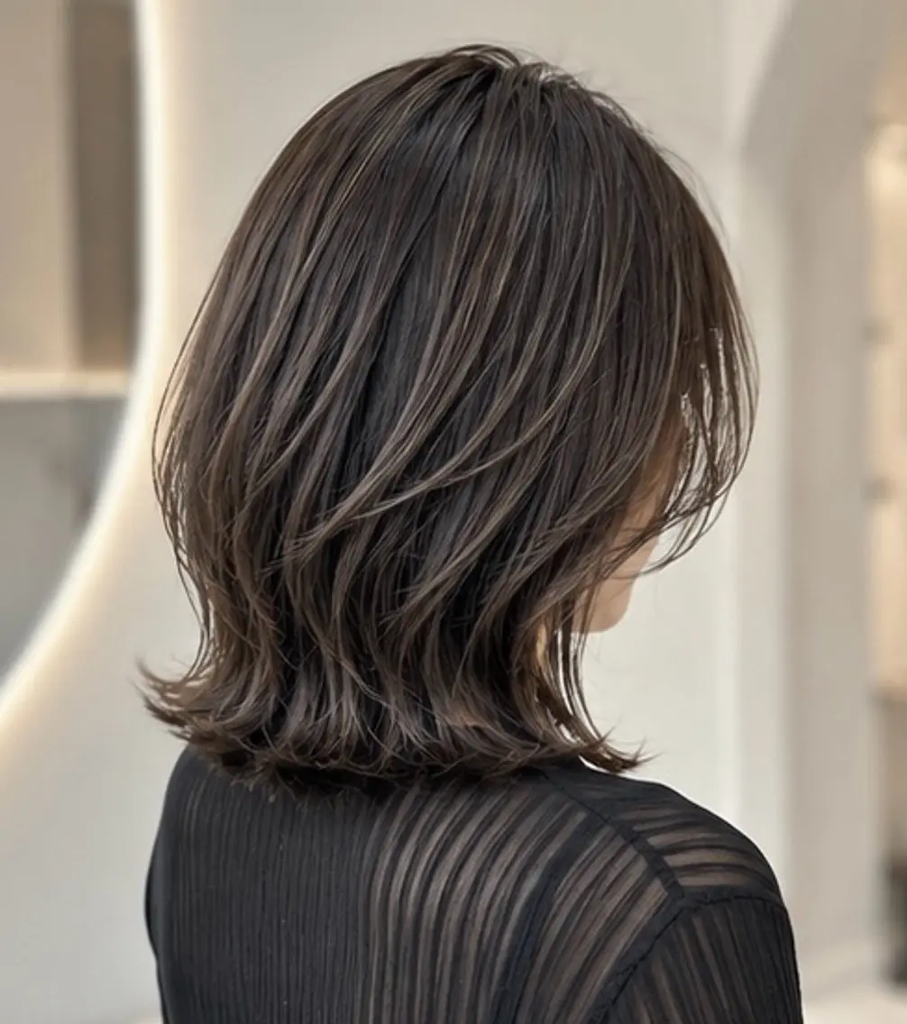 ミディアム カラー 𝐑𝐲𝐮𝐤𝐢 【店長】ALEAPのヘアスタイル