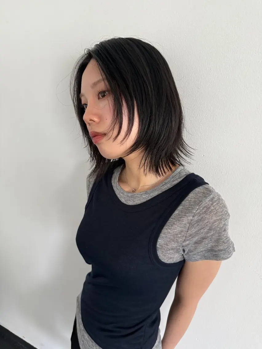 ミディアム カラー カット ヘアカラー トリートメント fubuki🪷 似合わせカットカラーのヘアスタイル