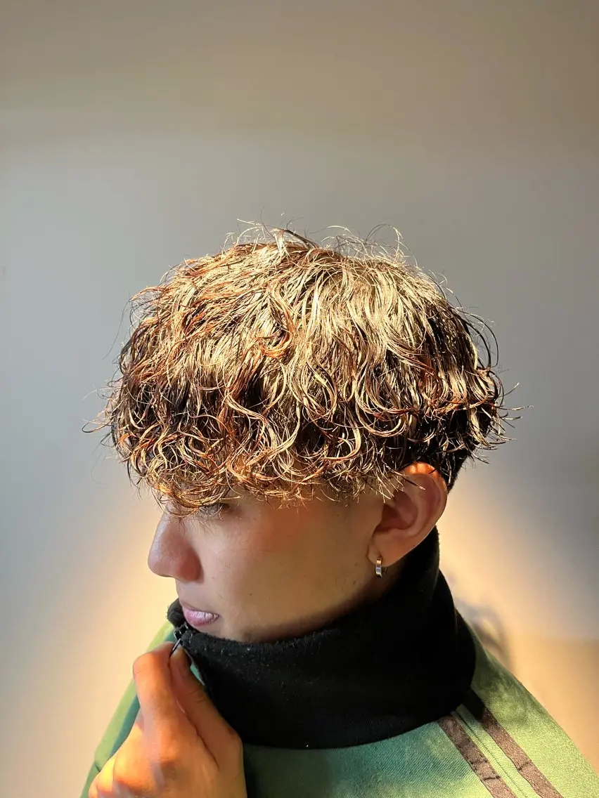 パーマ パーマ 清水 颯太朗のヘアスタイル