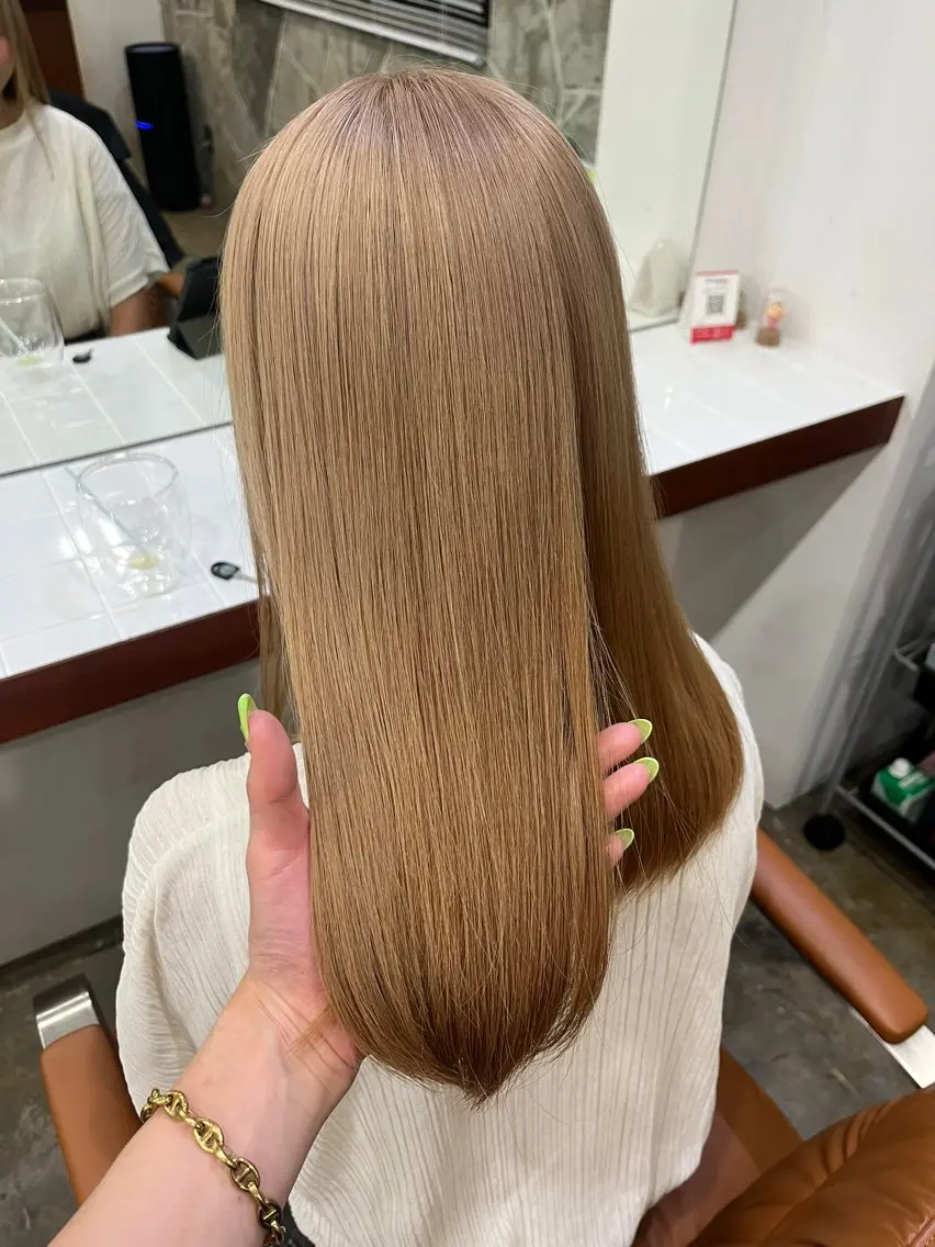 セミロング カラー ヘアカラー Sanaダブルカラー ✨️パルコ徒歩1分のヘアスタイル