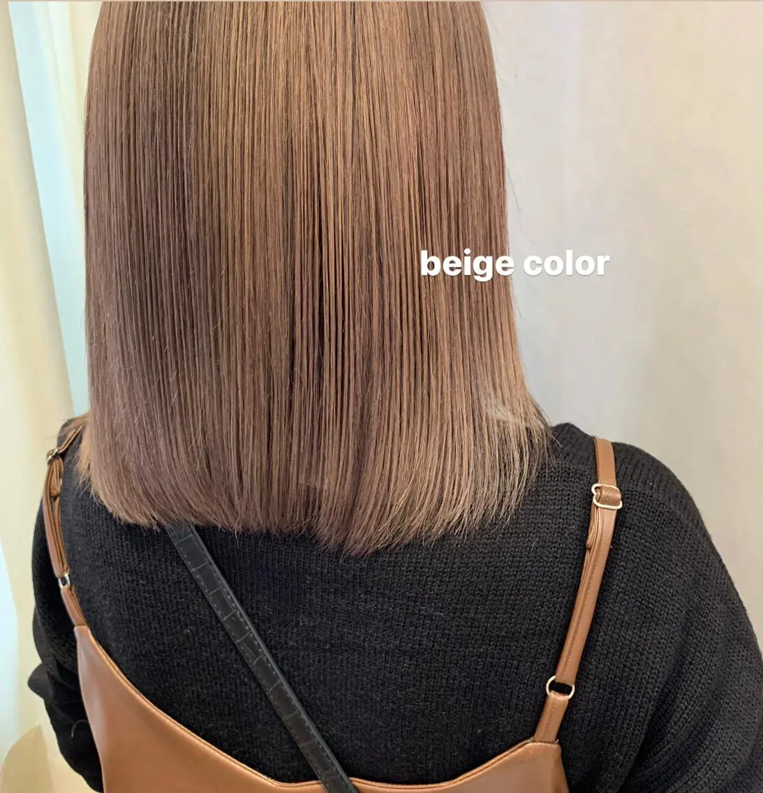 セミロング カラー ベージュカラー 透明感カラー ブリーチなしWカラー ／レイヤー🎀マリノのヘアスタイル