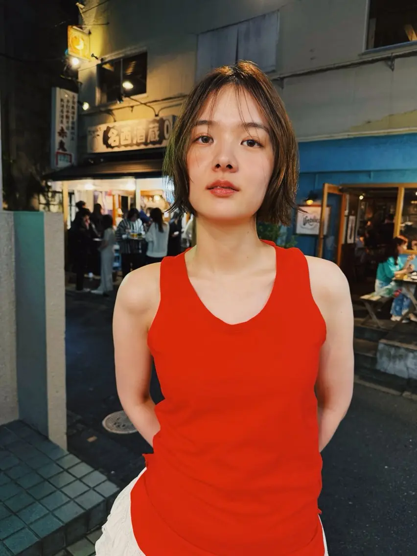 ミディアム カット ナガミ ショウのヘアスタイル