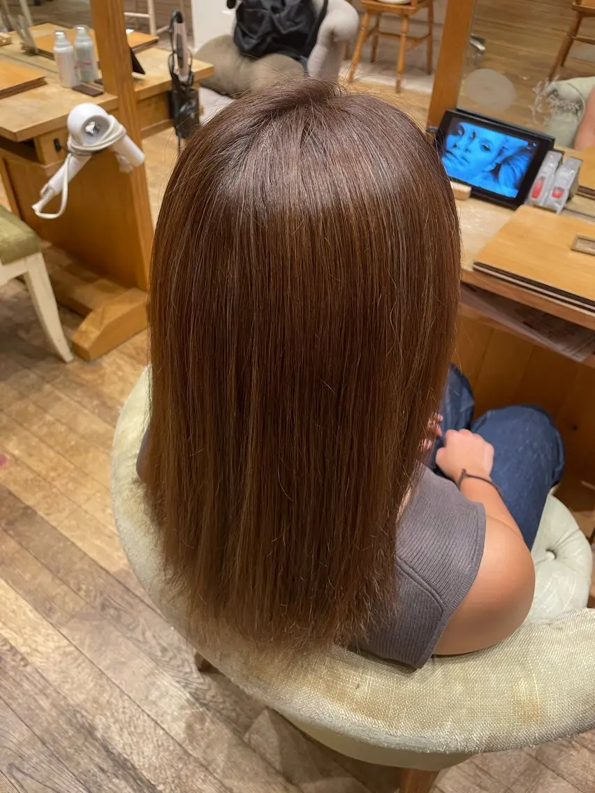 カラー ブラウンカラー 透明感カラー パーマ／似合わせヘア 嶋 彩芽のヘアスタイル