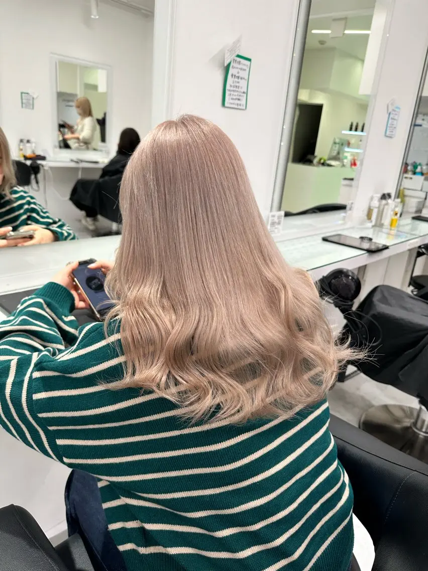 ロング カラー ヘアカラー トリートメント ヘアセット 🩷暖色カラー🩷 BONのヘアスタイル