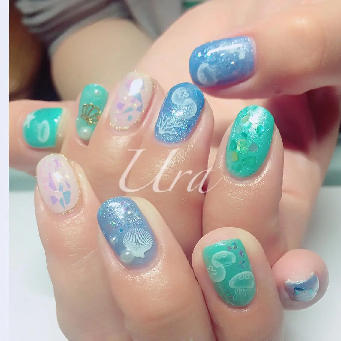 ネイル 持ち込み 夏ネイル UrakoNail 《nail》のネイルデザイン