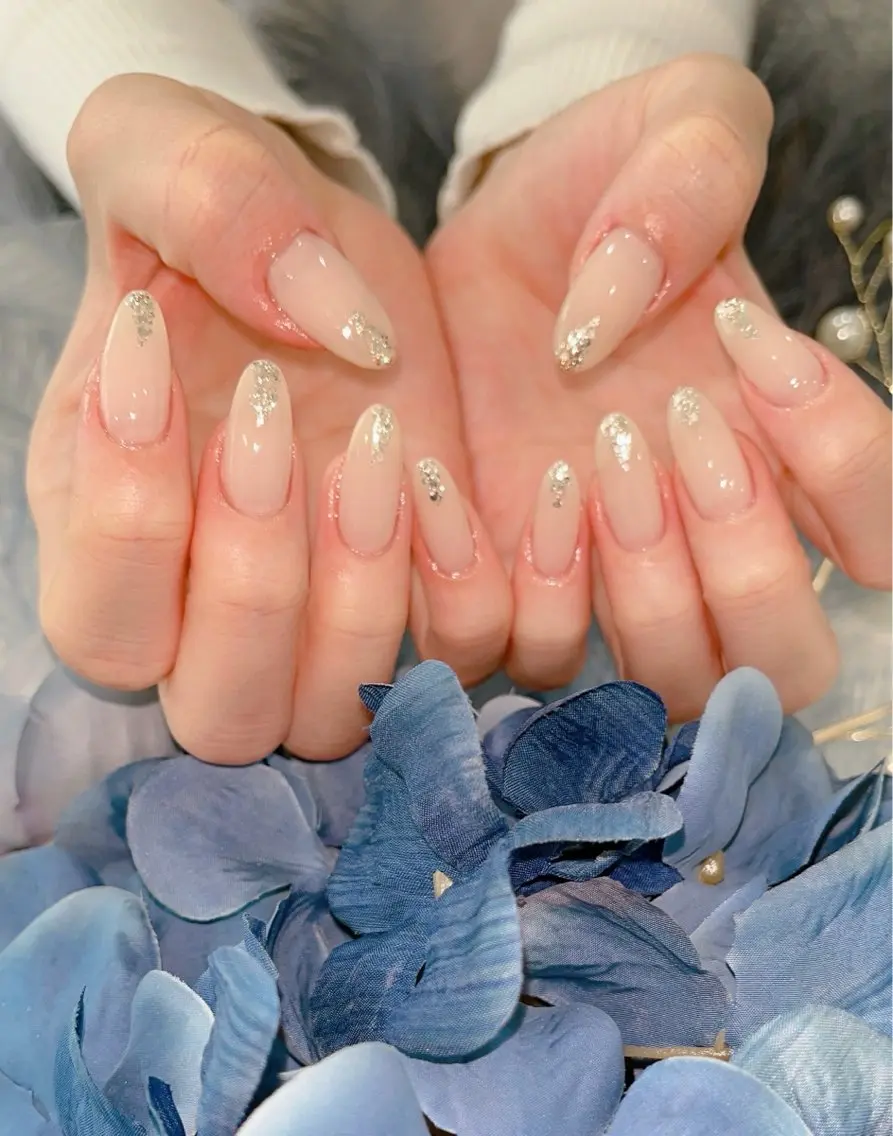ネイル ラメ(グリッター) ワンカラーネイル シンプルネイル Nail salon CHARMY♡のネイルデザイン