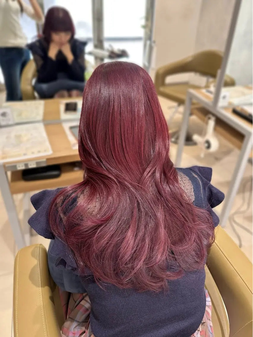 ロング カット ヘアカラー トリートメント 🎀LUNA🎀 レイヤーカット/艶髪のヘアスタイル