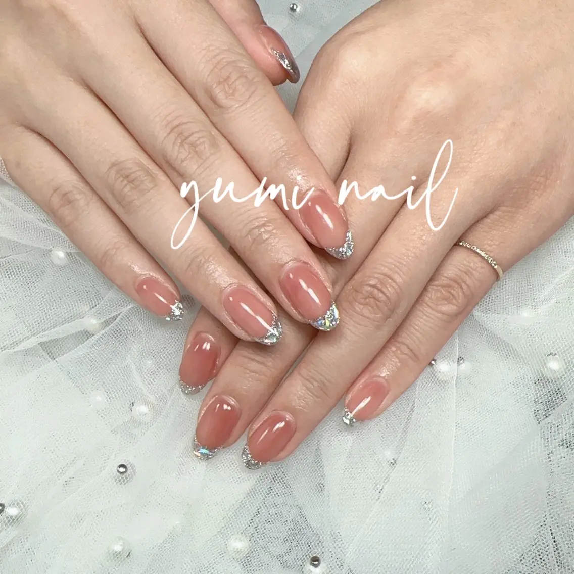 ネイル ハンドネイル 𝐲𝐮𝐦𝐢🎀 長さ出しデザイン専門のネイルデザイン