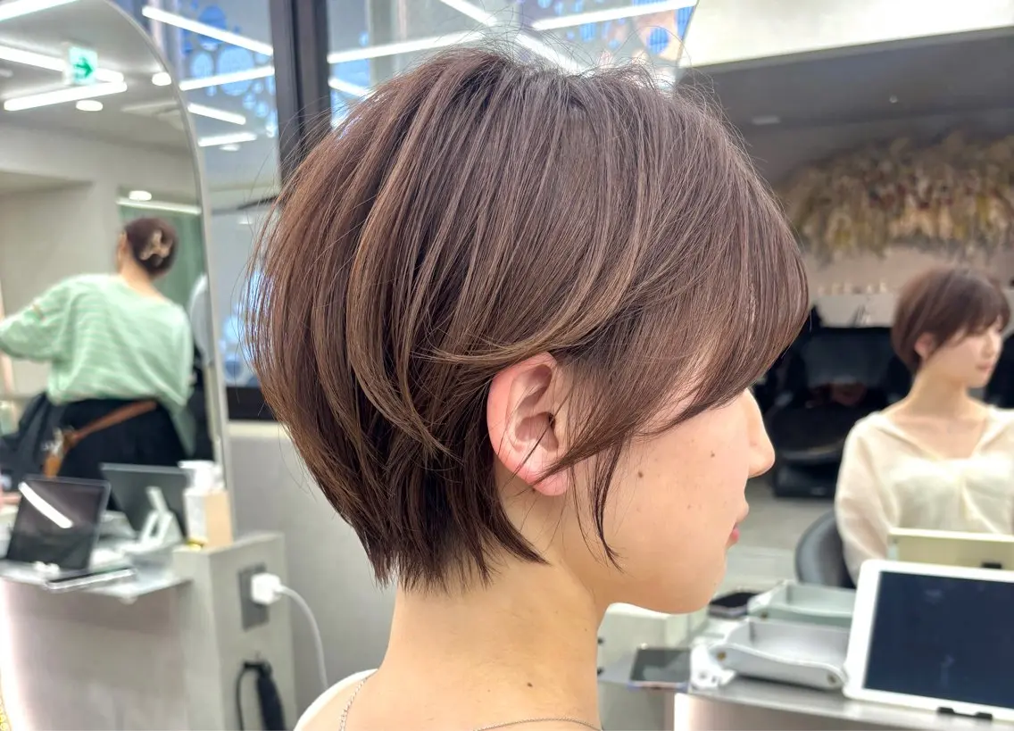ショート 《髪質改善✖️レイヤ ー🩶》ナオヤのヘアスタイル