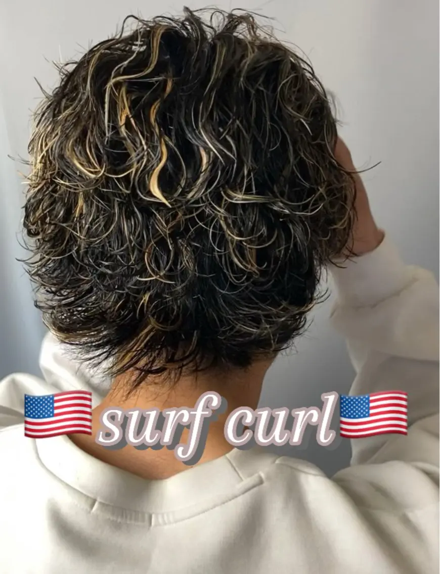 ミディアム パーマ メンズ カット ヘアカラー パーマ 松本爽汰/メンズ特化 /メンズパーマのヘアスタイル