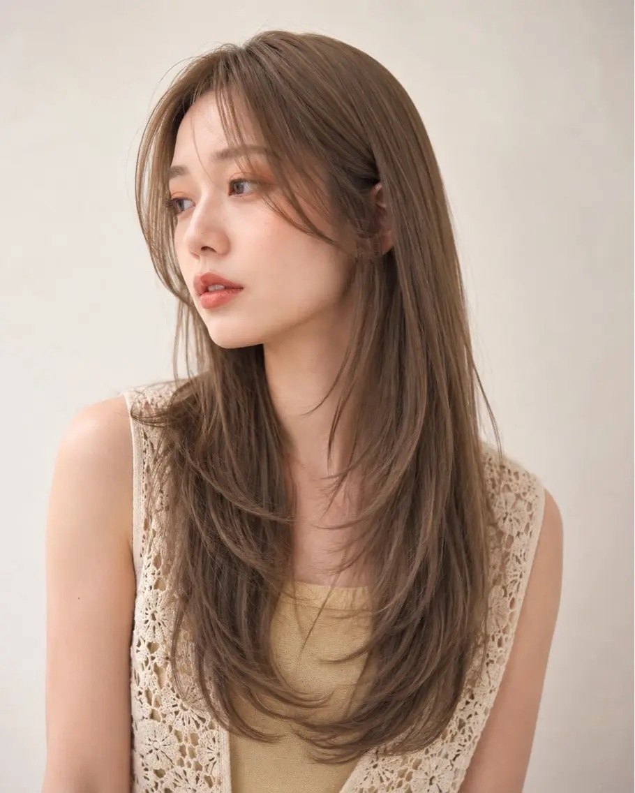 ロング ヘアカラー トリートメント début / みやびのヘアスタイル