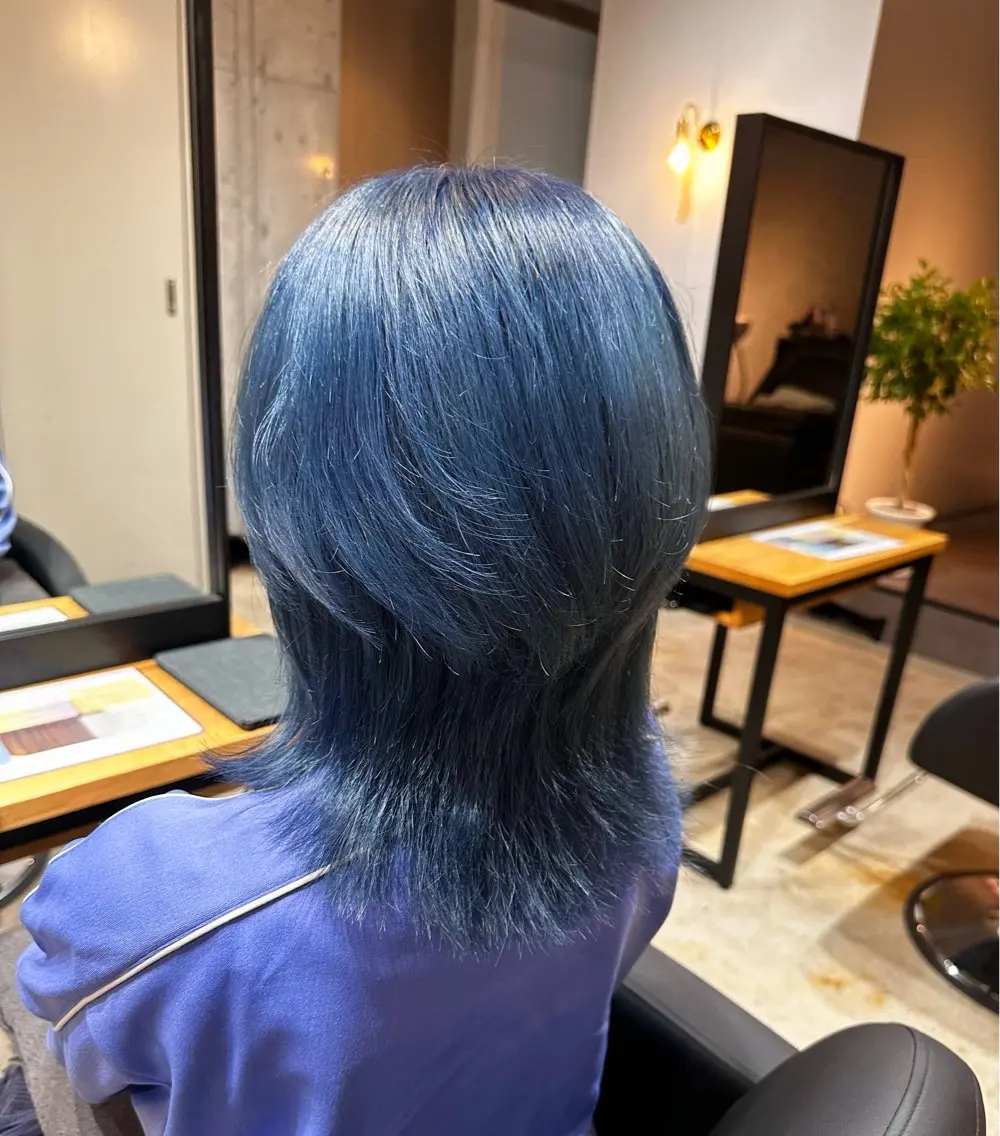 ミディアム カラー カット ヘアカラー トリートメント ✨髪質改善/ハイトー ン/艶髪高山のヘアスタイル