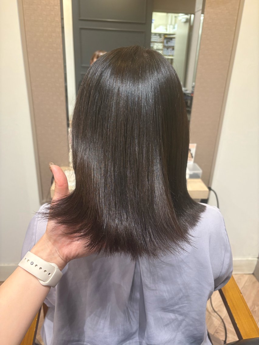 ミディアム カラー ベージュカラー 透明感カラー モカベージュ カット ヘアカラー 笹木 怜羅のヘアスタイル