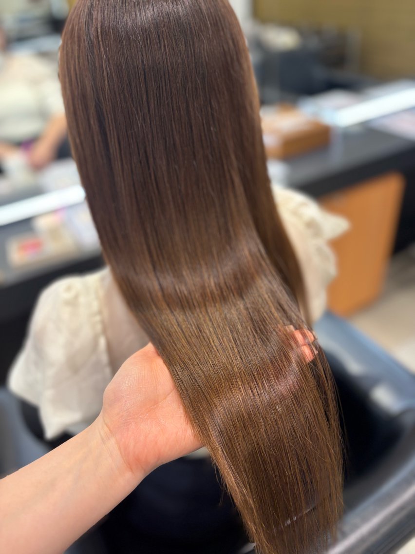 ロング 髪質改善 髪質改善・水素カラー ARIA(ému)のヘアスタイル