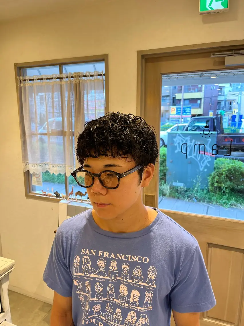ショート パーマ ショートヘア カット パーマ パーマ🌀縮毛✨ 🐏丸山祐宇🐏のヘアスタイル