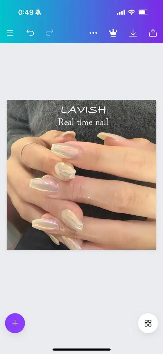 ネイル LAVISH 大和店 emi･:*+のネイルデザイン