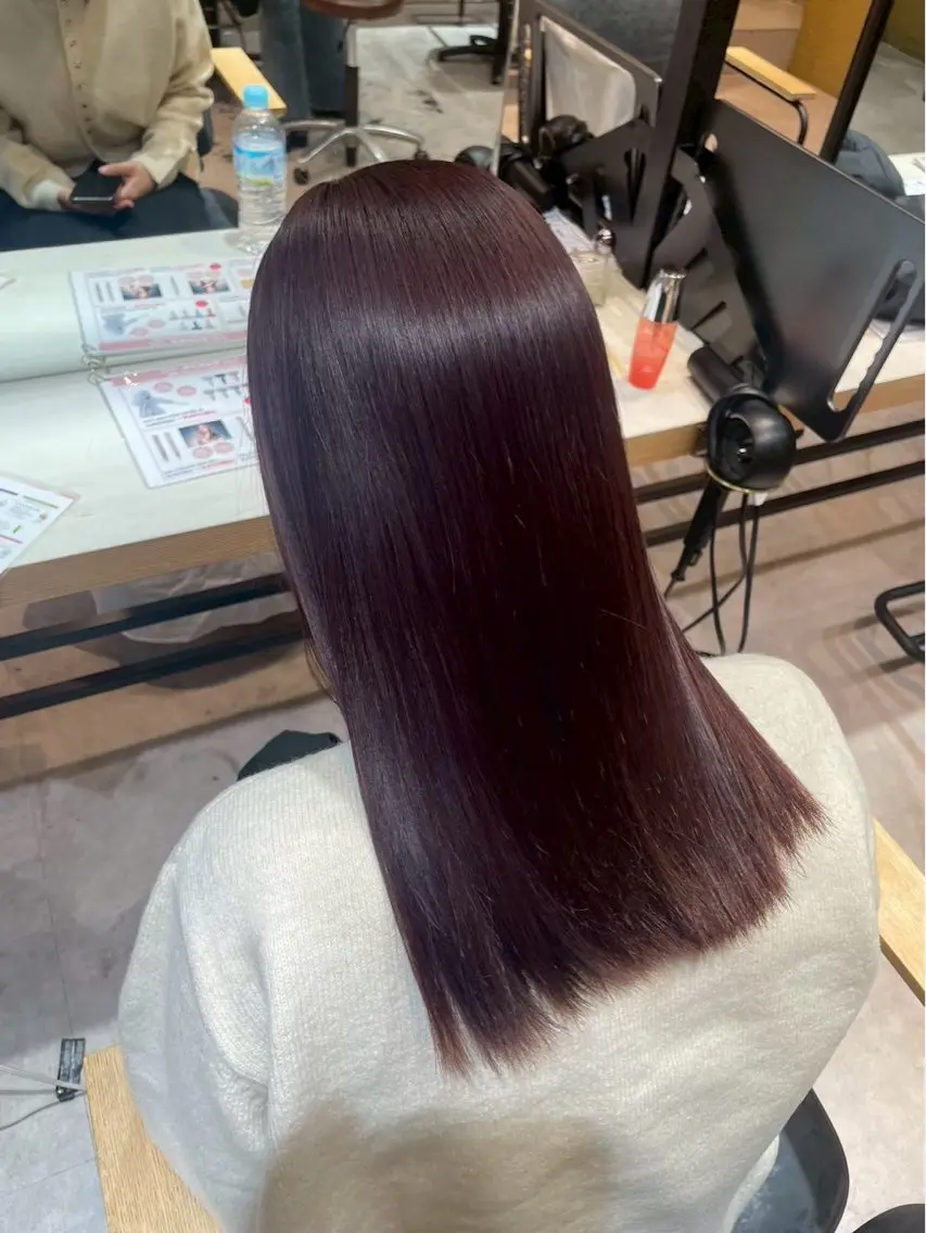 セミロング ヘアカラー 暖色カラー 髪質改善/りん💕のヘアスタイル