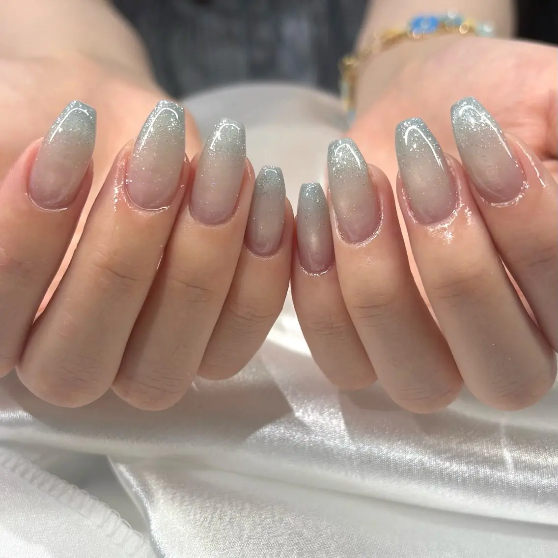 ネイル フラッシュネイル グラデーション マグネットネイル ハンドネイル Rina🫧 大阪/福島のネイルデザイン