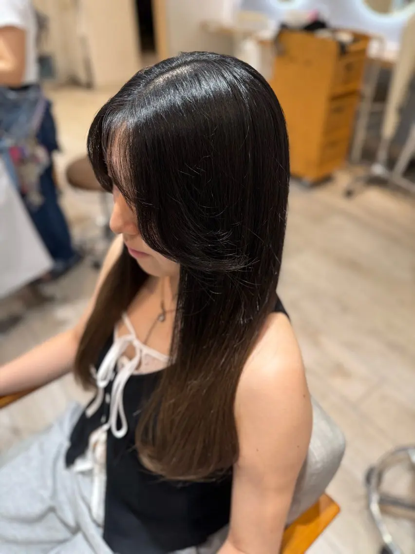 ロング パーマモデル 募集中💍渡邉のヘアスタイル