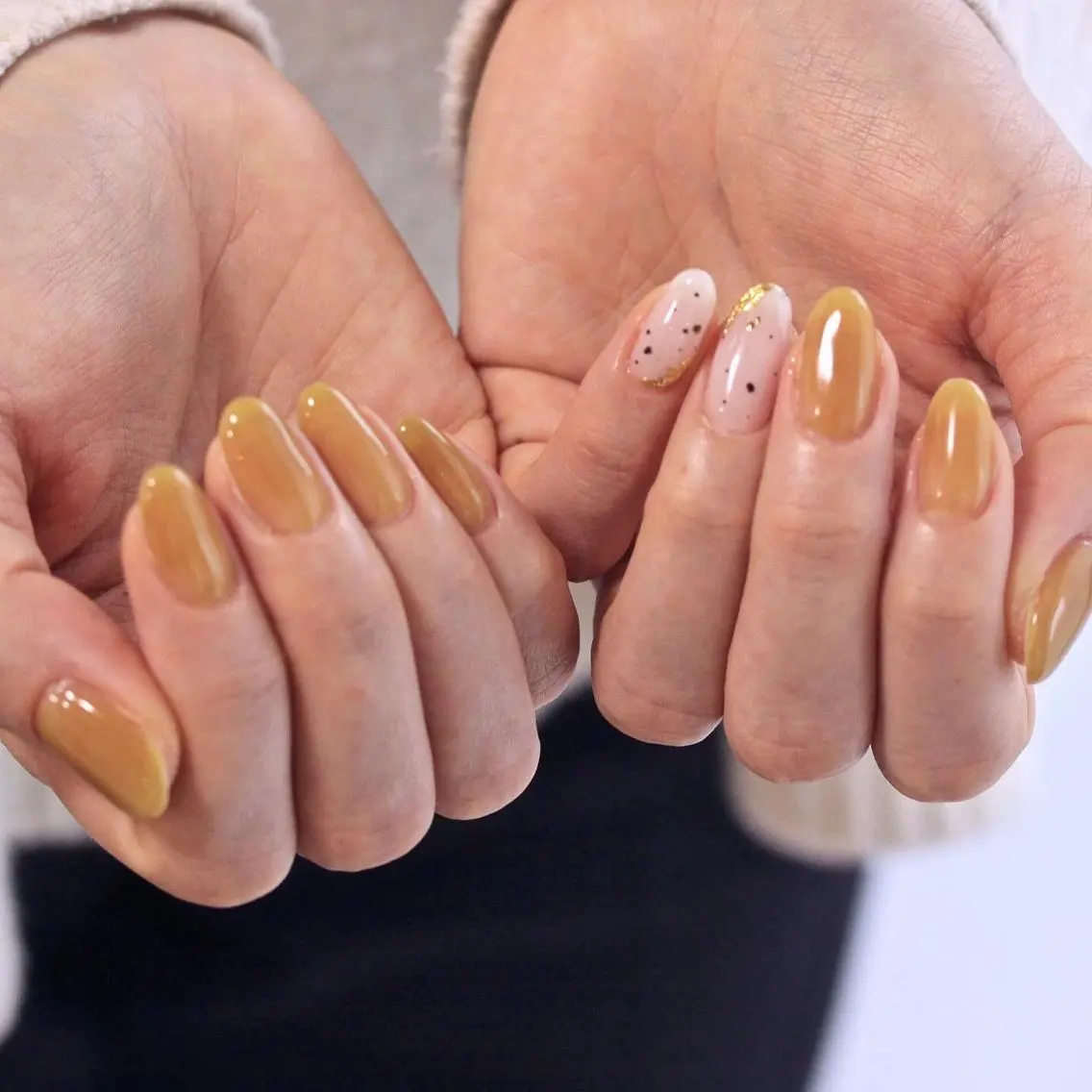 ネイル ワンカラーネイル ハンドネイル Elio 国泰寺のネイルデザイン