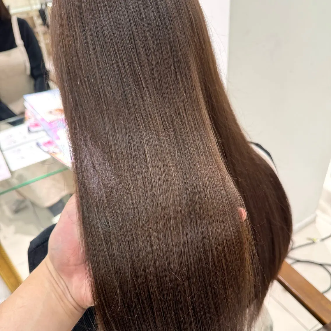 ロング カラー ヘアアレンジ ヘアカラー ブリーチなしカラー /新百合ヶ丘/安形翔のヘアスタイル