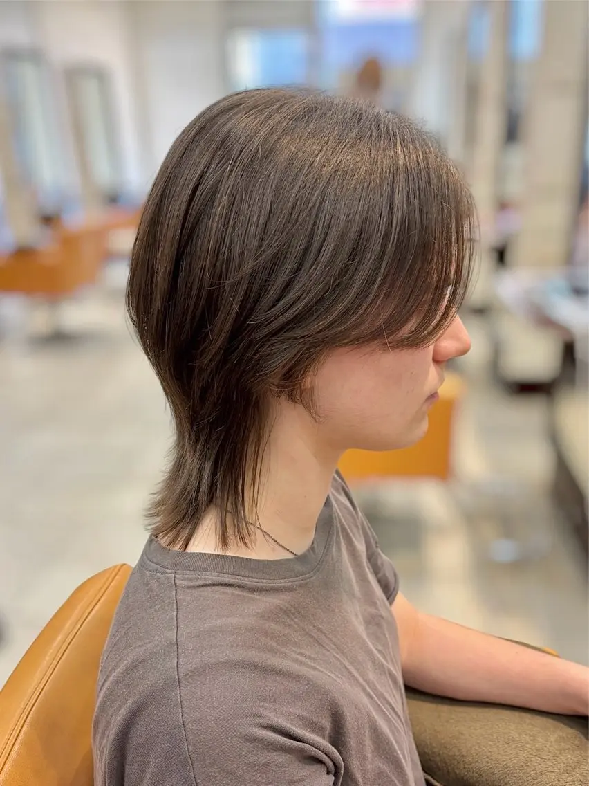 ショート レイヤーカット ウルフカット カット トリートメント レイヤー/髪質改善 /透明感カラー/熊川のヘアスタイル