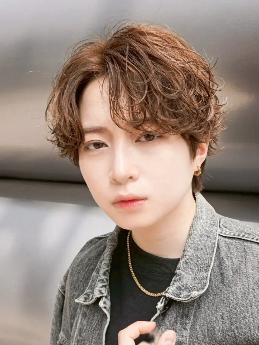 カラー パーマ ヘアアレンジ メンズ ヘアカラー トリートメント 【パーマの達人】 🔥横浜メンズ/允のヘアスタイル