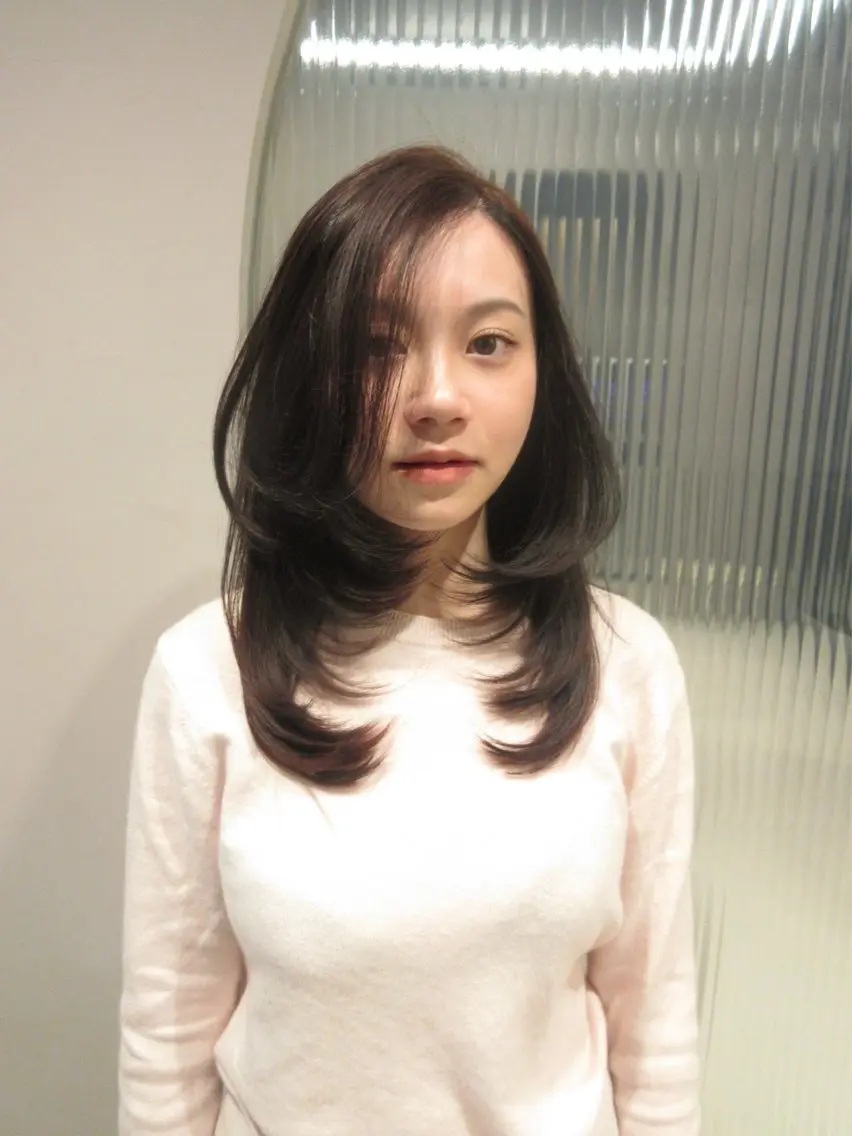 ミディアム カラー カット ヘアカラー 縮毛矯正 トリートメント 艶カラー/髪質改善 kyoka🫧のヘアスタイル