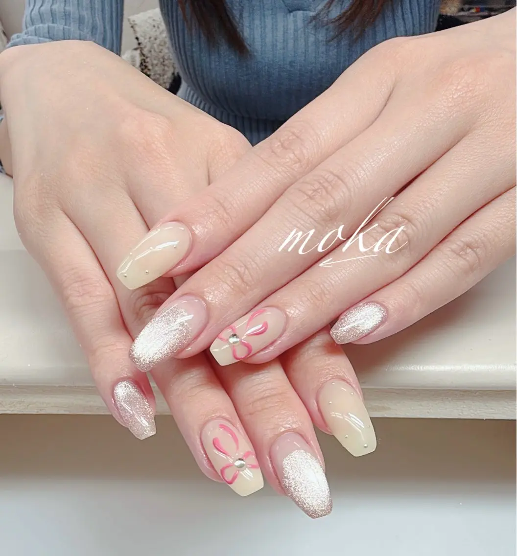 ネイル ハンドネイル ハンドケア 胡蝶蘭レディースサロ ンNailMOKAのネイルデザイン
