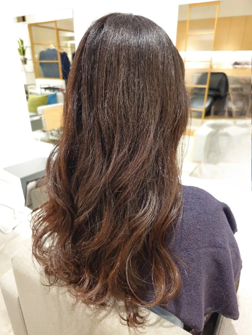 ロング カット パーマ ✂髪質改善ストレート NO.1 深澤 颯斗のヘアスタイル