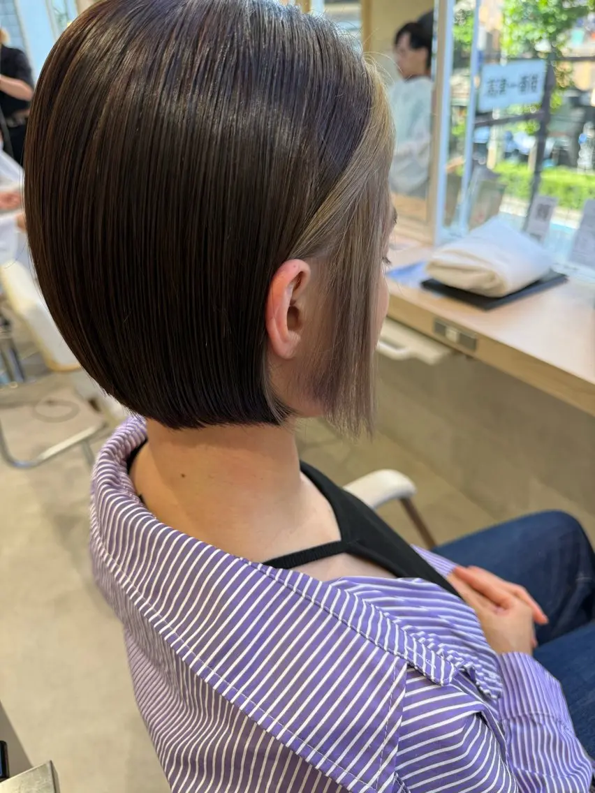 ショート カット ヘアカラー トリートメント 美髪⭐︎髪質改善 井上　康司のヘアスタイル