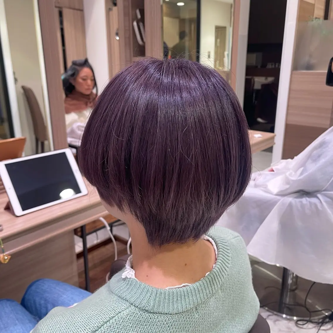 ショート カラー ヘアカラー トリートメント 艶カラー みゆう🎀のヘアスタイル