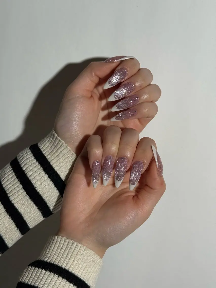 ネイル フレンチネイル マグネットネイル ハンドネイル 【ＯＲＧＡＮ】 nailのネイルデザイン