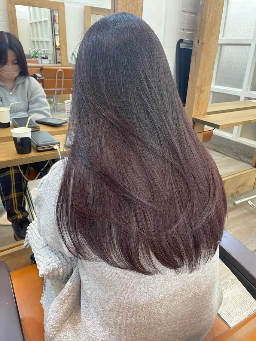 ロング カラー カット ヘアカラー トリートメント HIKARU店長/ ✨️髪質改善のヘアスタイル